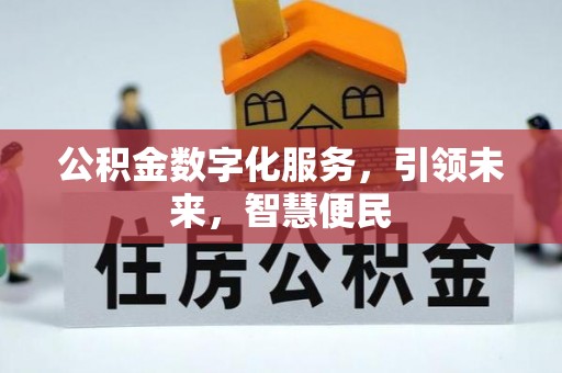 芷江公积金数字化服务，引领未来，智慧便民